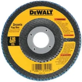 4.5-Inch 120-Grit Zirconia Flap Disc Fine Metal Finishing Dewalt