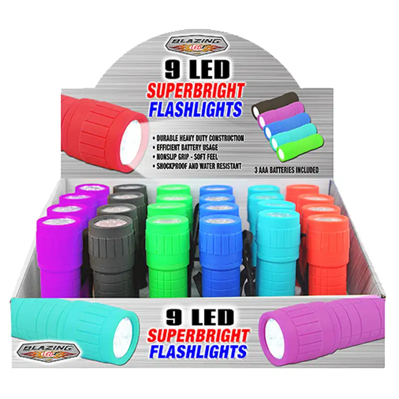 Blazing LEDz Assorted LED Flashlight AAA Battery Pack 24