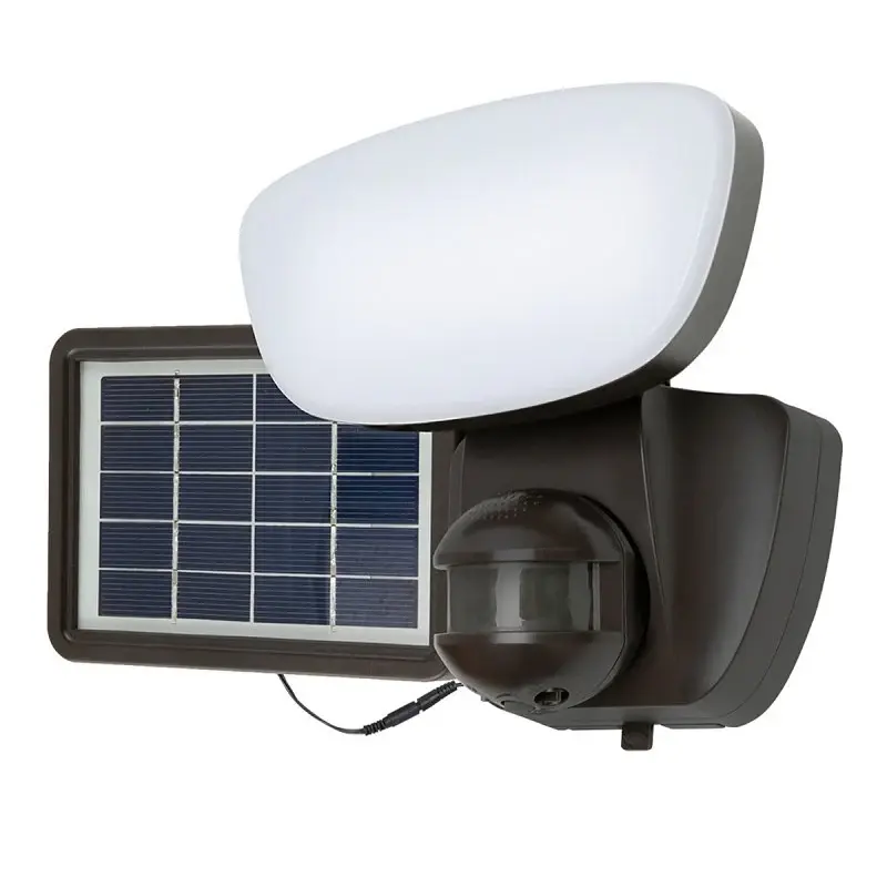 Halo Solar Flood Series SLFS1AM1B Floodlight, 70 W, 1021 Lumens, 4000 K Color Temp, Pc plastic Fixture