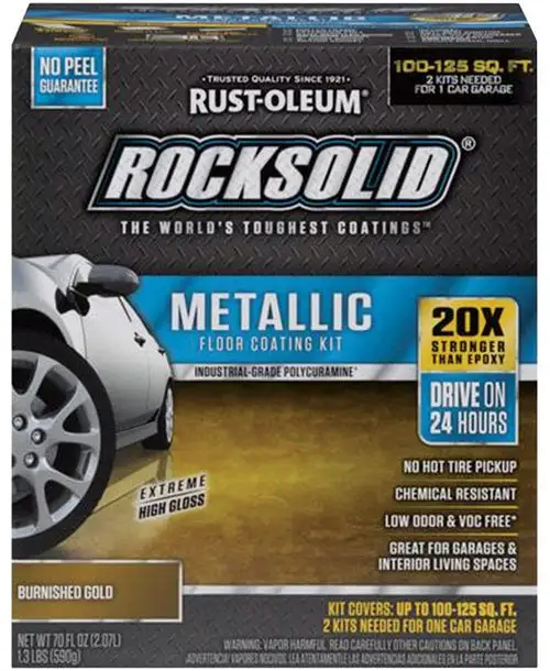 Rust-Oleum Rocksolid Floor Coating Kit Gloss Brilliant Blue Garage Floors