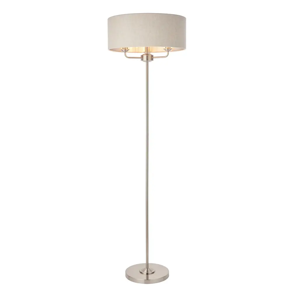 Adjustable Gooseneck Highclere Floor Lamp - Chromium