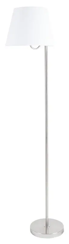 Hand Blown Glass Boston Harbor GS-T122421-F1-WH Floor Lamp, 120 V, 100 W, 1-Lamp, A19 or CFL Lamp, Metal/Fabric Shade