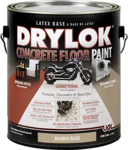 Drylok 21613 Concrete Floor Paint Bamboo Beige 1 Gallon