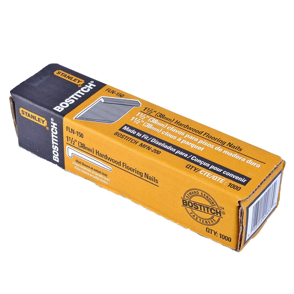 Stanley-Bostitch FLN150 L-Shaped Hardwood Flooring Cleat 1-1/2 Secure Installation