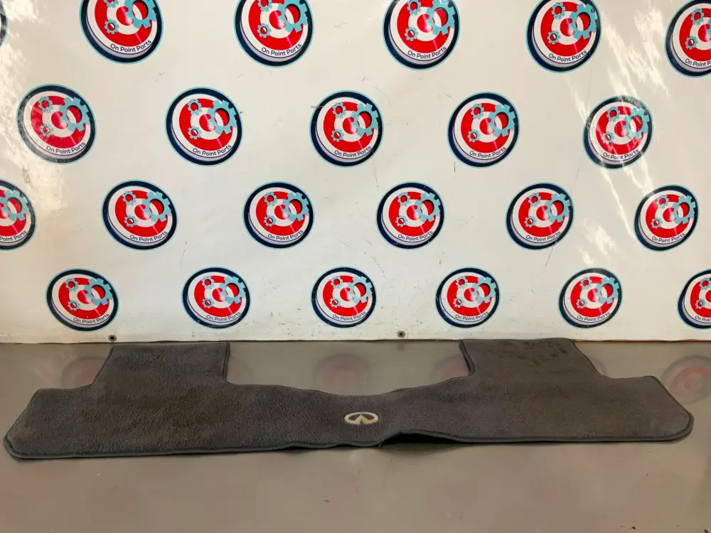 03-07 Infiniti G35 Coupe Rear Carpet Floor Mat Emblem OEM 25BFND9