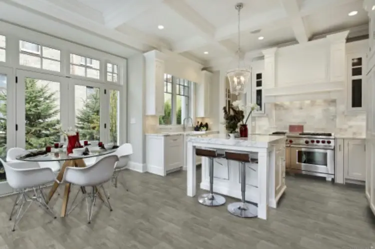 8mm Gray Gloss Laminate Wood Flooring (19.87 sqft/case)