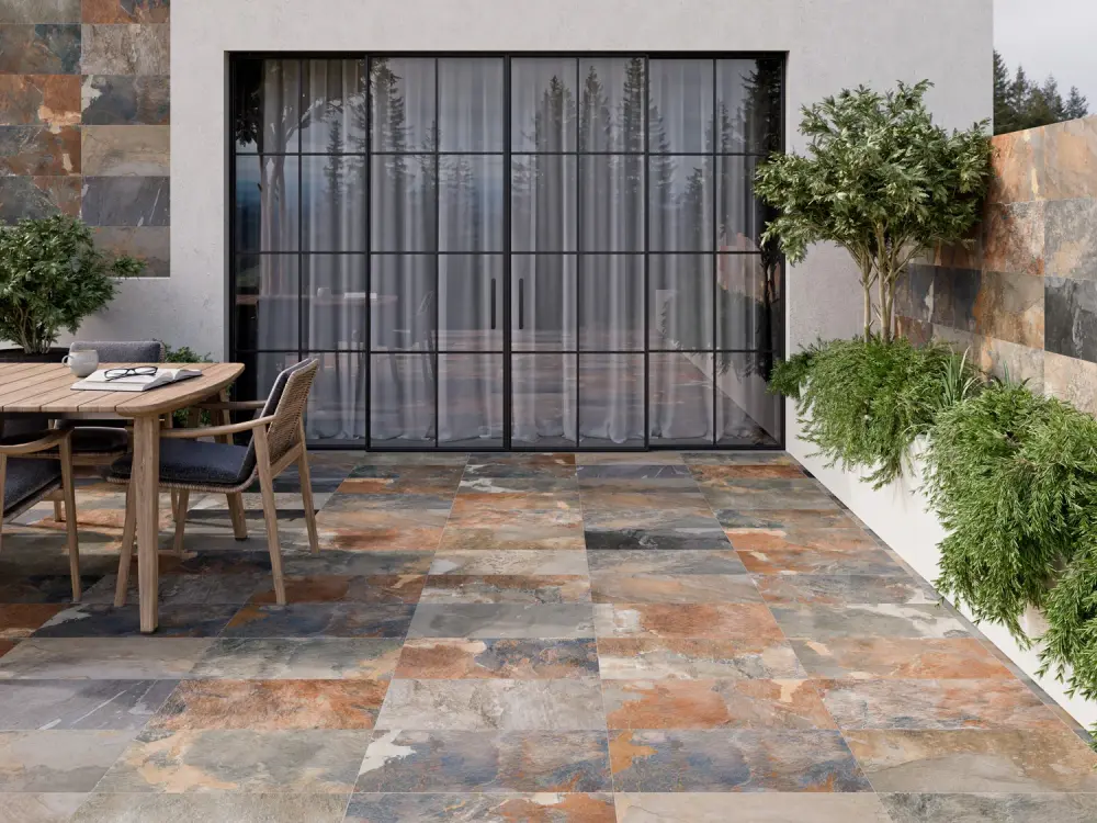 Andorra R11 Anti-Slip 30x60 (11.8" x 23.62") Multi-Face Porcelain Indoor and Outdoor Wall & Floor 7PPB 1.93 sqft /p