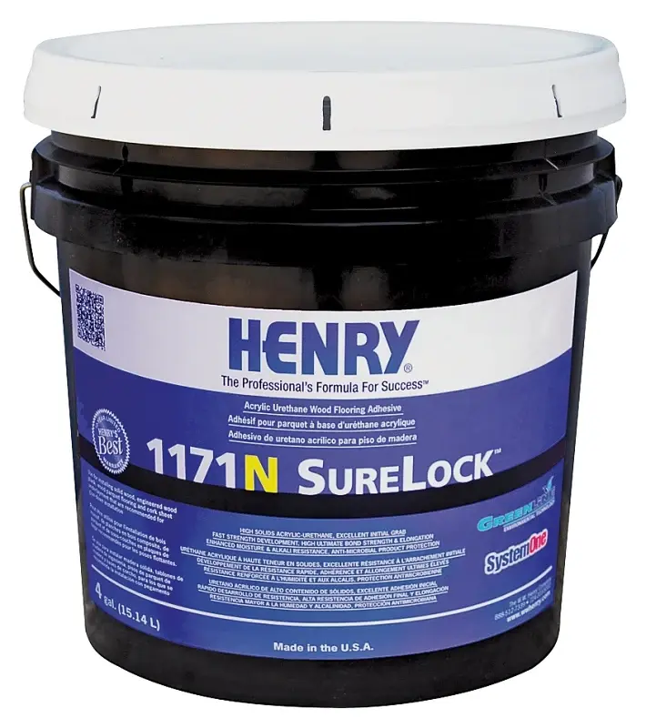 Henry SureLock 12235 Flooring Adhesive, Yellowish Ecru, 1 gal Tub