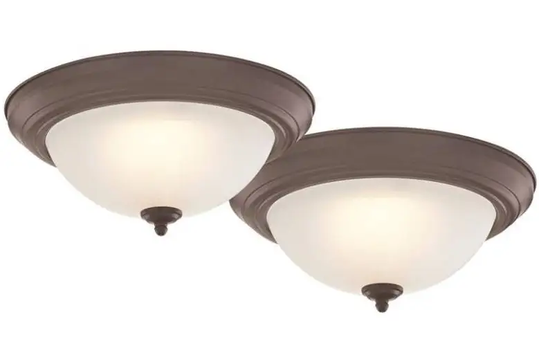 Soundbest ZD13-BN-C Flush Mount LED Ceiling Light Fixture Brass
