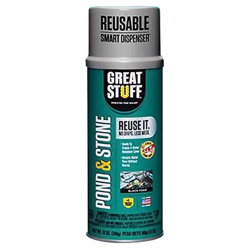 Great Stuff Smart Dispenser Black Polyurethane Insulating Foam Sealant 12 oz Pack 12