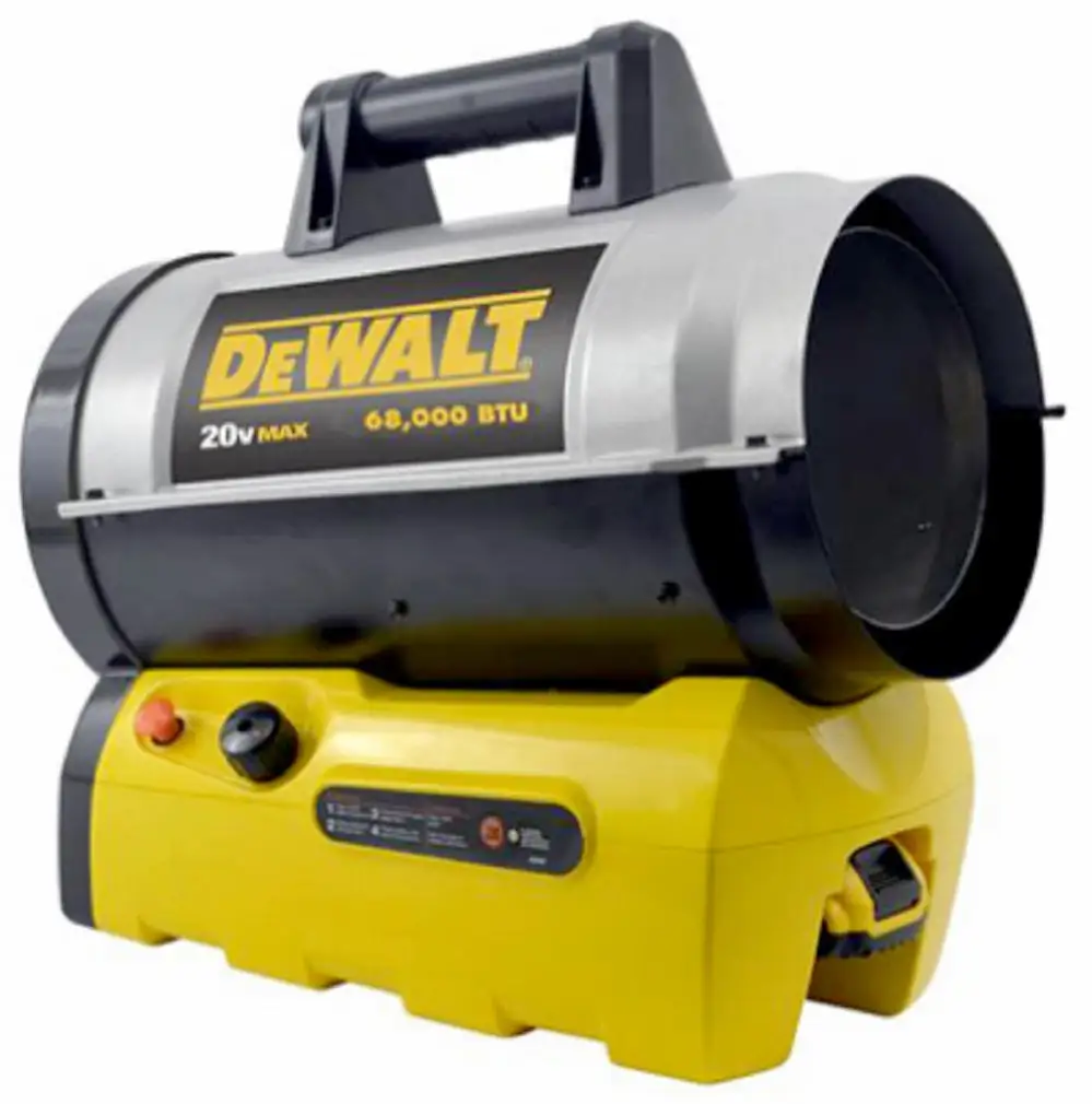 DeWalt F340661 Cordless Forced Air Propane Heater Job Sites and Garages