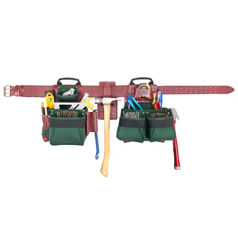 CLC Signature Elite Pro 17 Pocket Ballistic Nylon Framers Tool Belt Green