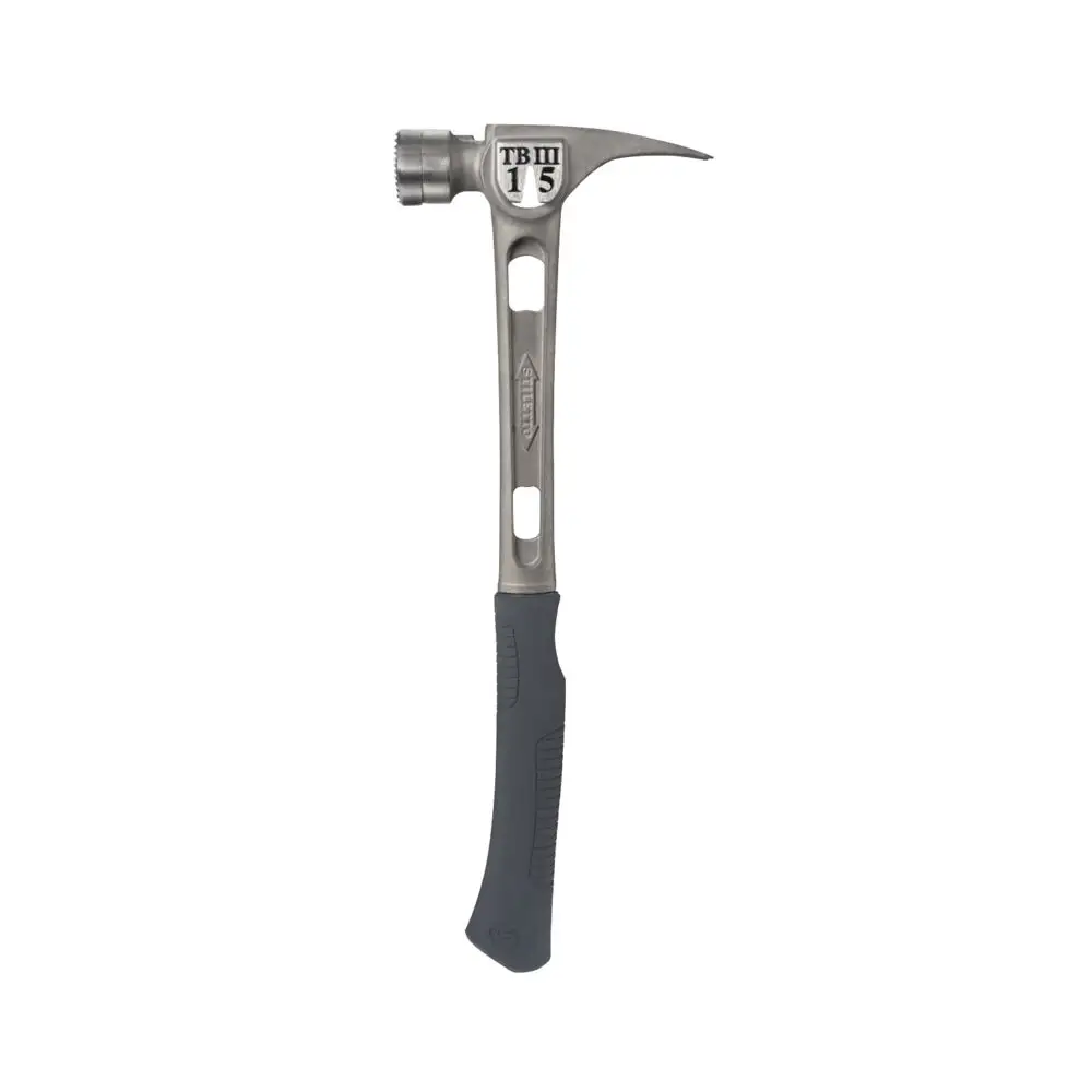 Stiletto TB3MC TiBone 3 Milled Face and Curved Handle 15 Oz Titanium Hammer