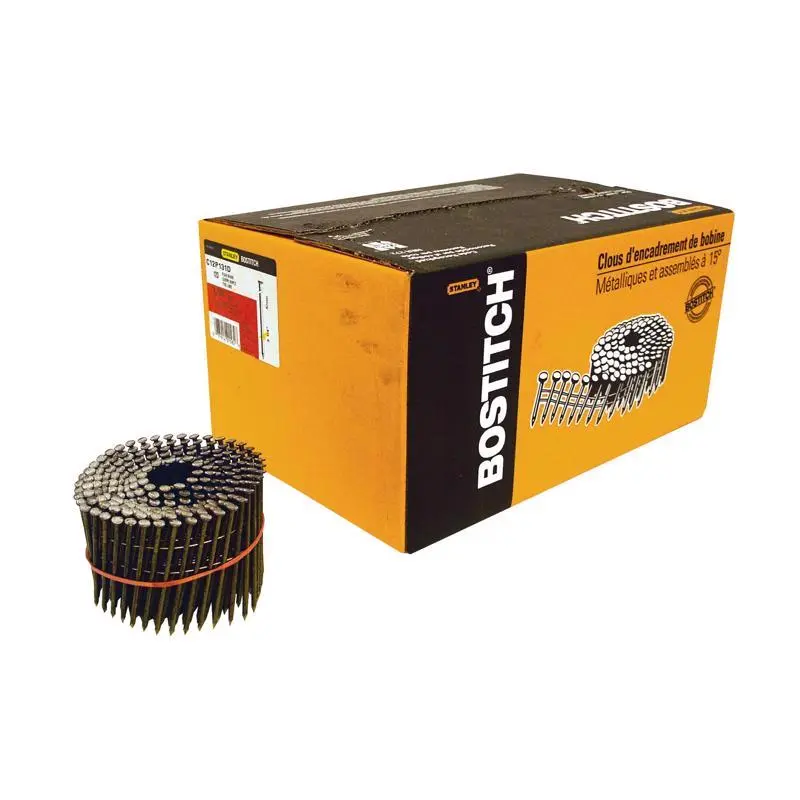 Bostitch 3-1/4 Inch L X 11 Ga Wire Coil Coated Framing Nails 15 Deg 2700 Pk