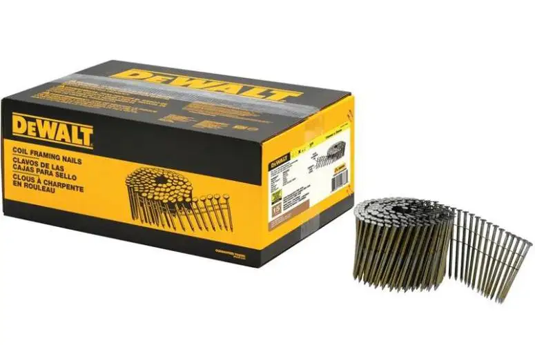 DeWalt DWC10P120D 15-Degree Coil Framing Nails 3 x 0.120 Inch Professional Construction
