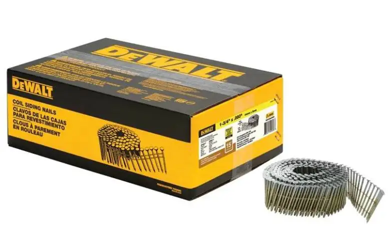 DeWalt DWC12P120DG 15-Degree Coil Framing Nails Galvanized 3-1/4 L x 0.120 Dia Outdoor Use