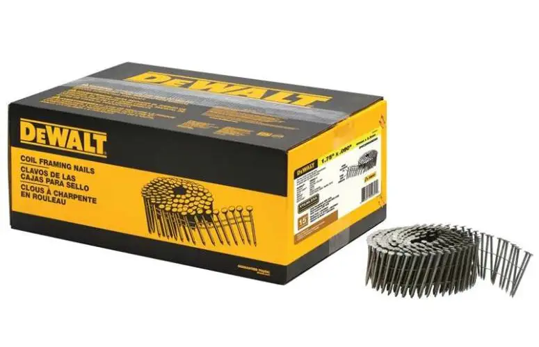 DeWalt DWC12P131D 15-Degree Coil Framing Nails 0.131 x 3-1/4 Inch Professional Builders