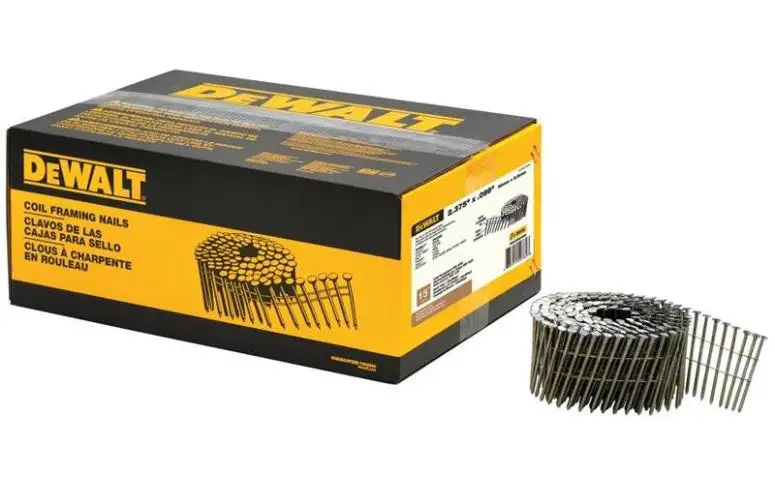 DeWalt DWC8P99DG 15-Degree Coil Framing Nails 2-1/2 x 0.099 Inch Galvanized Longevity