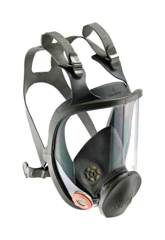 3M Construction Full Face Respirator 6000-Series Gray L Professional Safety and Protection