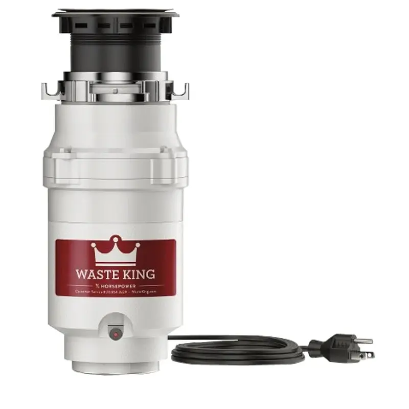 Waste King Legend Series L-111 Garbage Disposer, 1/3 hp Motor, 115 V, Stainless Reinforced