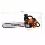 EEPHO Chainsaw gas 22inch .58cc Gasoline Chain Saw Trees .Wood Cutting 2-cycle EPA Compliant