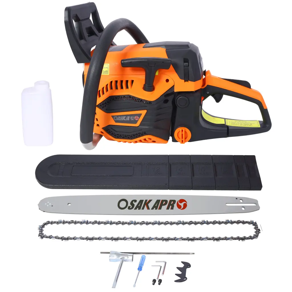 62Cc Gas Powered Chainsaw 22Inch 2 Cycle Petrol Handheld Chain Saw Cutting Wood g-h