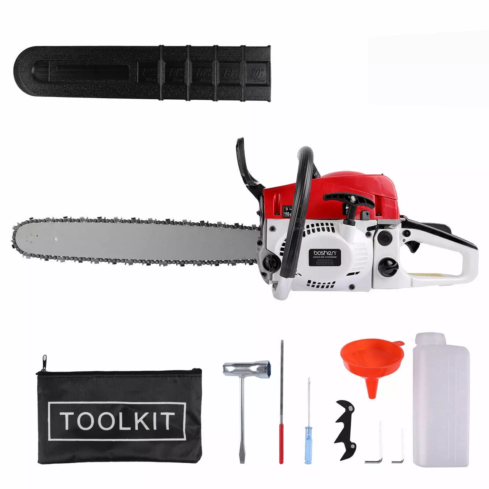 Travel-friendly Chainsaw 20 Inches Gasoline Powered or Wood Cutting and Tree Trimming 2 Cycle Engine Sttoay