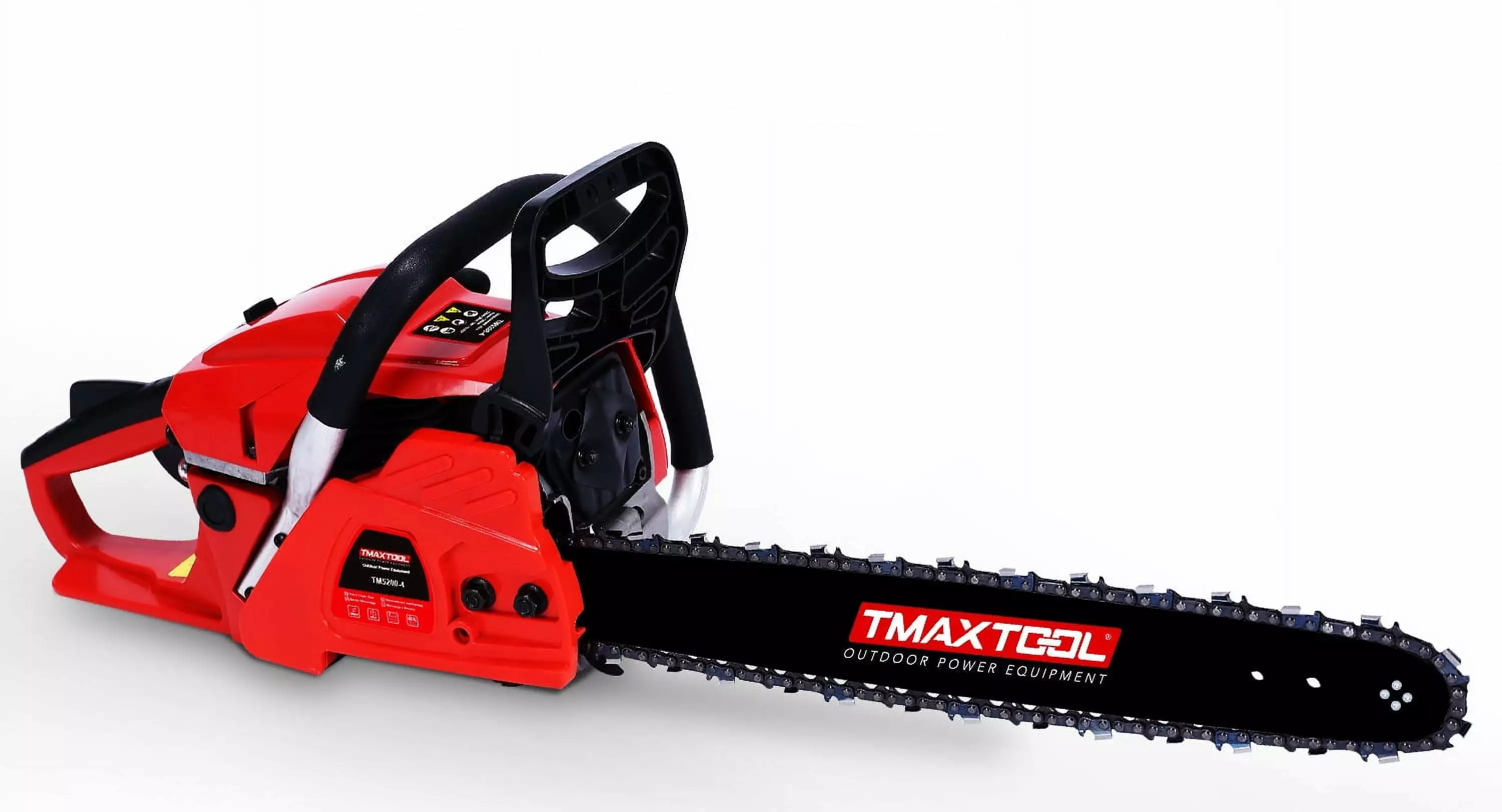 TMAXTOOL 62cc Powerful 20 inch Gas Chainsaw 2 Stroke - Perfect Pruning. Limbing. and Sawmill Operations-Red