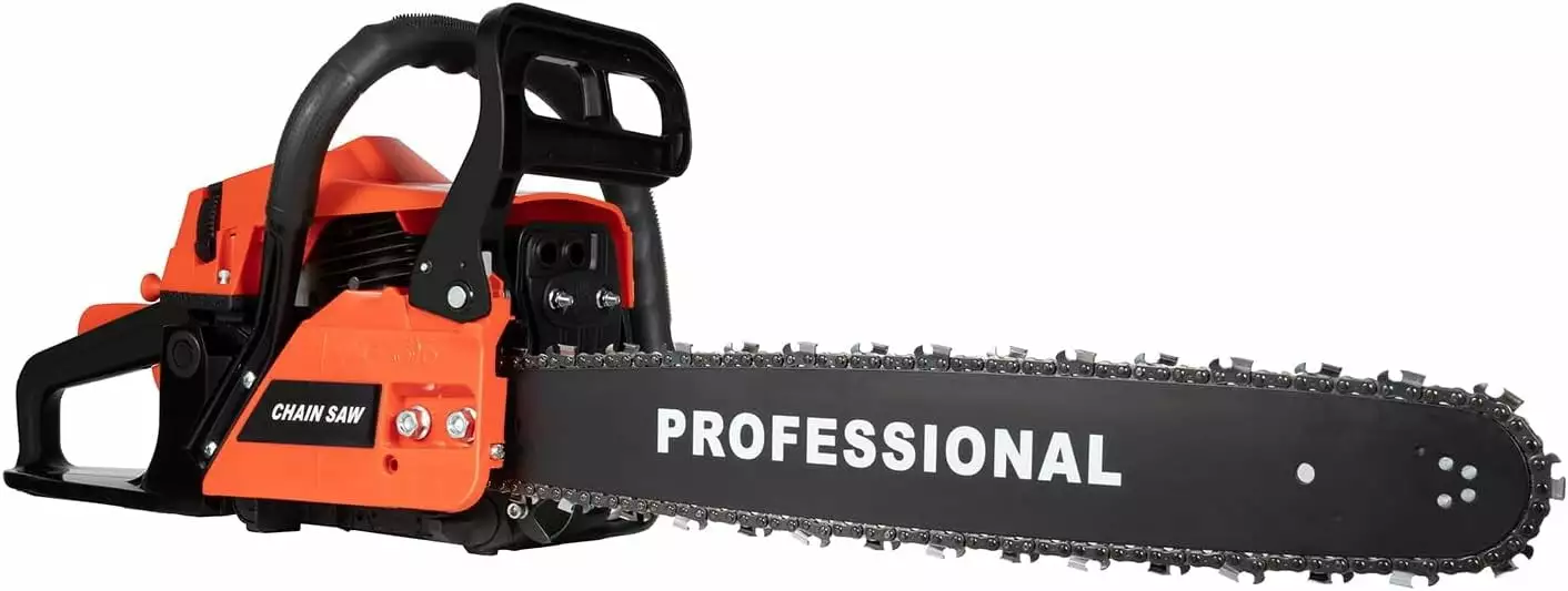VPABES 58cc Gas Chainsaws 20 Inch Bar Length Power Chain Saws. Gas Powered Chainsaw 2 Stroke Handheld Gasoline Chain Saw C...