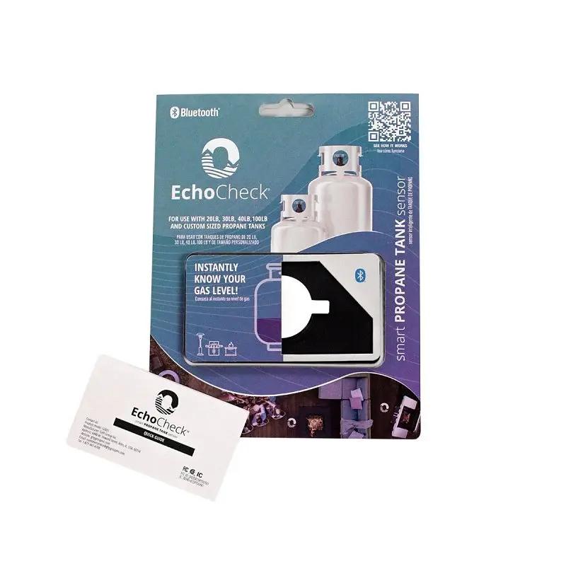 Interconnected GHP Group EchoCheck 52691-6 Smart Propane Tank Sensor, Polycarbonate, Black