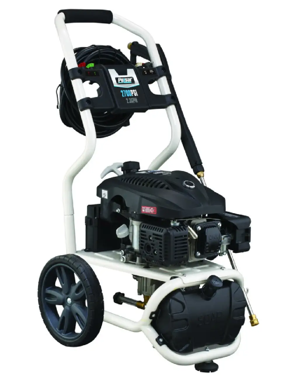 Pulsar PWG2800VE Pressure Washer 2.3 GPM 2700 PSI Black Gas Powered Professional Cleaning