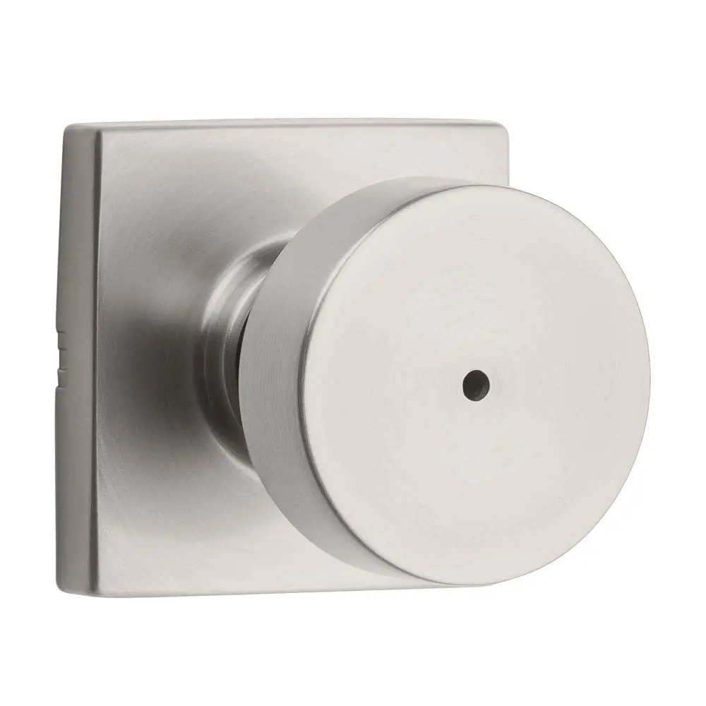 Gate Latch Cambie Privacy Door Handle, Satin Nickel