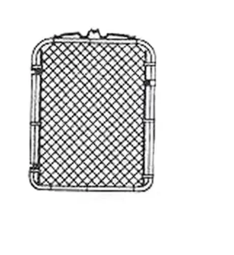 Stephens Pipe & Steel GTB03948 Walk Gate 48H Chain Link Fence Access