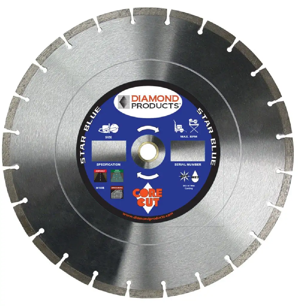 Diamond Products 63599 Star Blue General Purpose Blade Versatile Cutting Applications