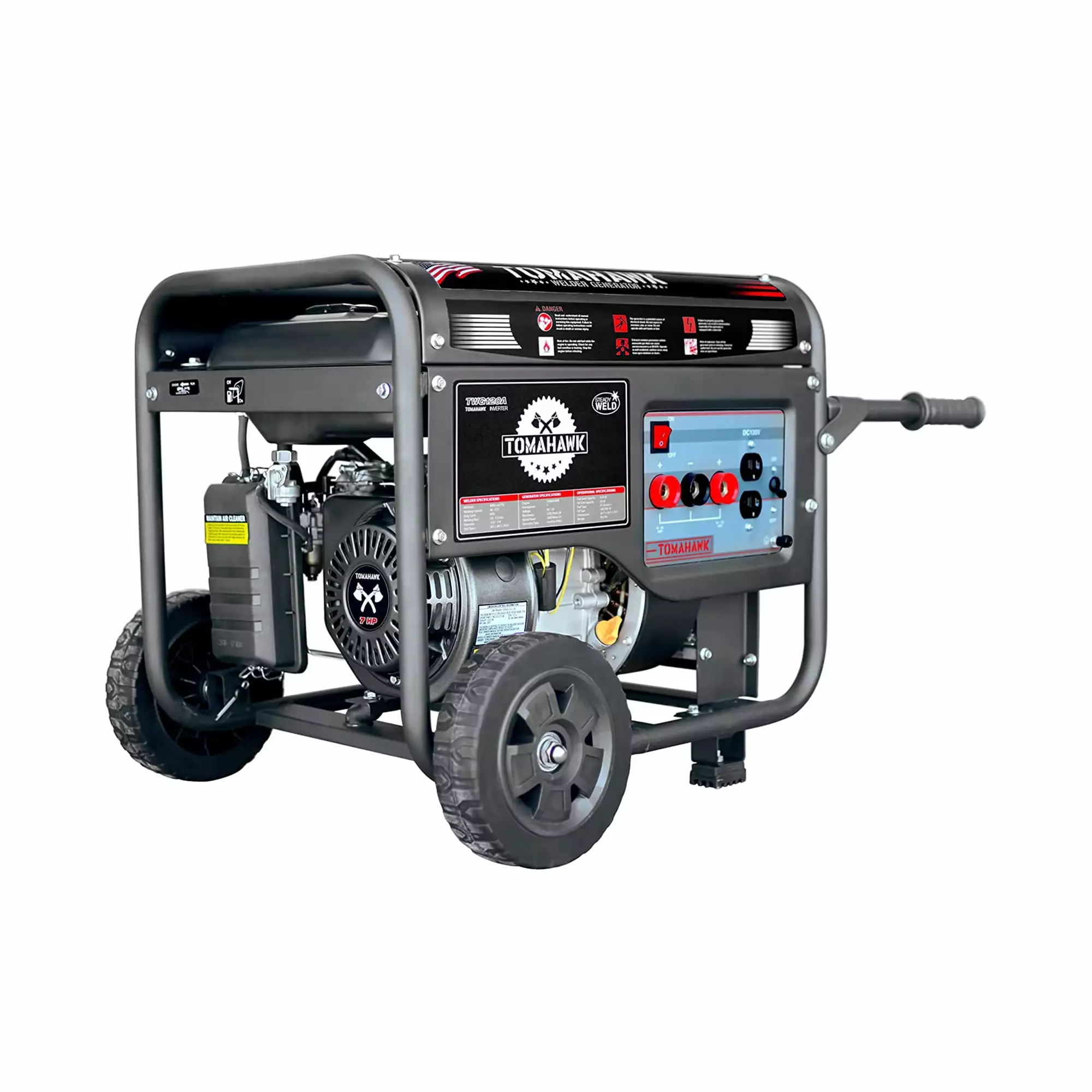 Tomahawk Power TWG120A 120 Amp Welder 7HP Gas Powered 2.200W Generator