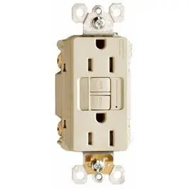 15A GFCI Receptacle Night Light Ivory Bathroom Safety Legrand - Pass u0026 Seymour