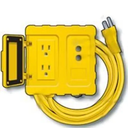 Shock Safe GF200806 GFCI Power Box Yellow 6x12/3 Cord