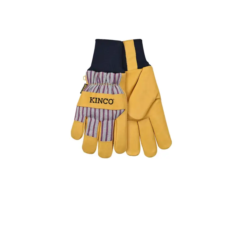 Kinco Men's Outdoor Knit Wrist Work Gloves Yellow M - Comfortable Work Gloves