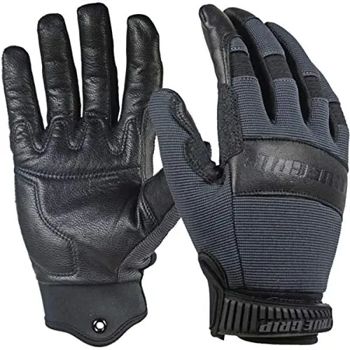 True Grip 99513-23 Hybrid Goatskin Leather Gloves Black X-Large Work Gloves