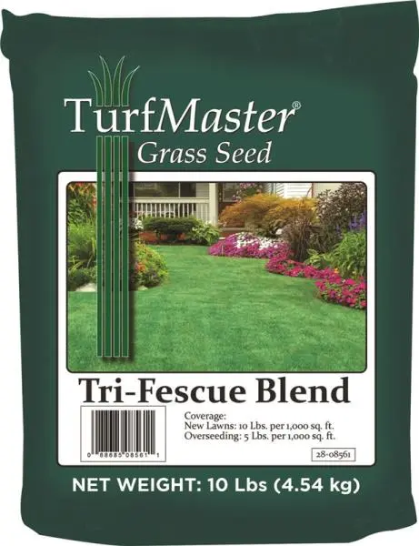 TurfMaster 28-08556 Deluxe Sunny Mix Grass Seed 25 Lb Full Sun Lawns
