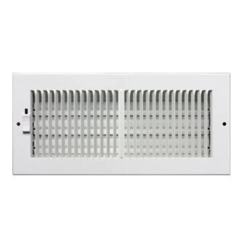 MF3SCR66W2 METAL-FAB Pearl Sidewall/Ceiling Register, 1/3" Spacing, 2-Way, 6" X 6"