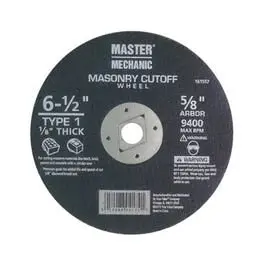 6.5-Inch Masonry Wheel Grinding Concrete and Stone Master Mechanic