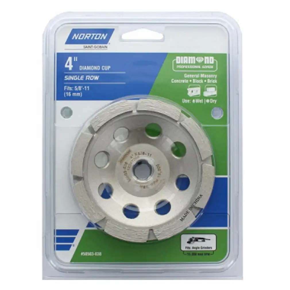 Norton 50503-038 Diamond Cup Wheel 4 Inch