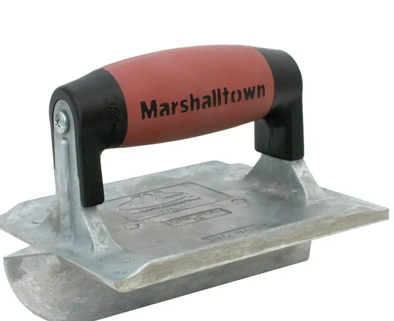 Marshalltown 834D Concrete Groover 6x4-3/8 Zinc Finish