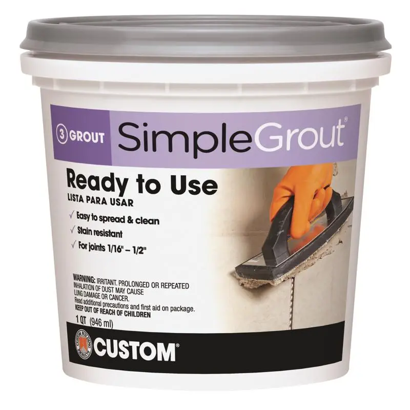 Custom Building Products SimpleGrout Indoor White Grout 1 qt Pack 6