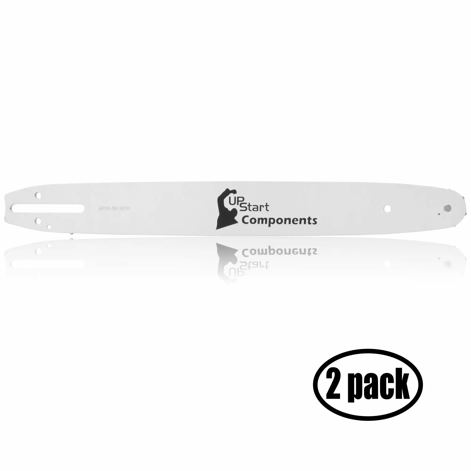2 Pack Replacement 16 Single Rivet Chainsaw Guide Bar Makita UC4000 Chainsaw (16 Length. 3/8 Pitch. 0.050 Gauge. 56 Drive ...