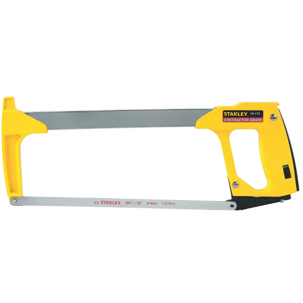 Stanley 15-113 Professional Adjustable High Tension Hacksaw 12 Inch Precision Cutting