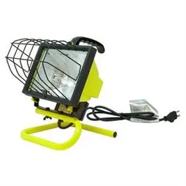 500-Watt Portable Halogen Work Light Stand Construction and Outdoor Use Master Electrician