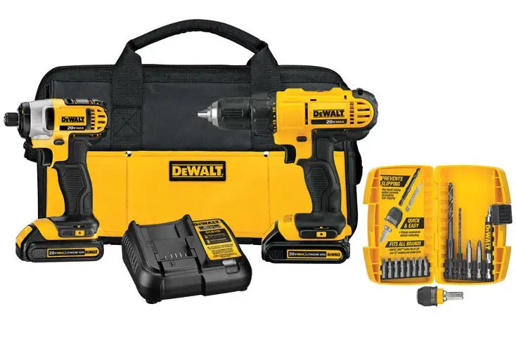 Lithium-Ion Hammer Drill and Impact Combo Kit - Heavy Duty Hand Tools DeWalt