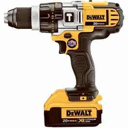 20-Volt Cordless Hammer Drill Kit 1/2-Inch Chuck 3-Speed LED Worklight and 2 Max Lithium-Ion Batteries Dewalt